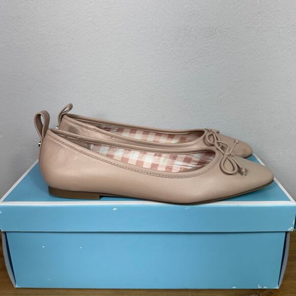 New Draper James Taylor Flats in Beige Leather Women's Size 6 - Picture 5 of 9